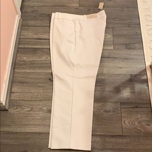 Ann Taylor Curvy White Ankle Pant